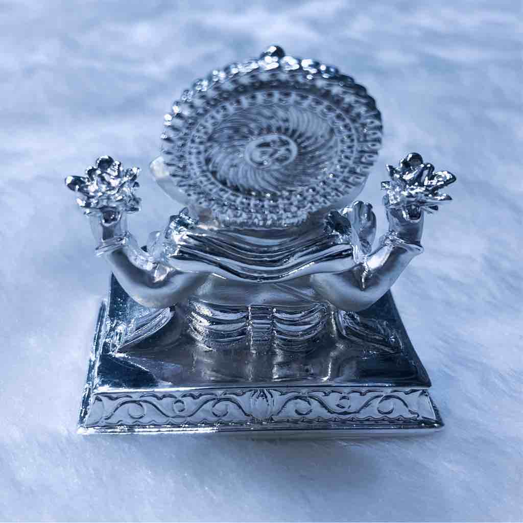 Silver plated classic design, ganesh ji