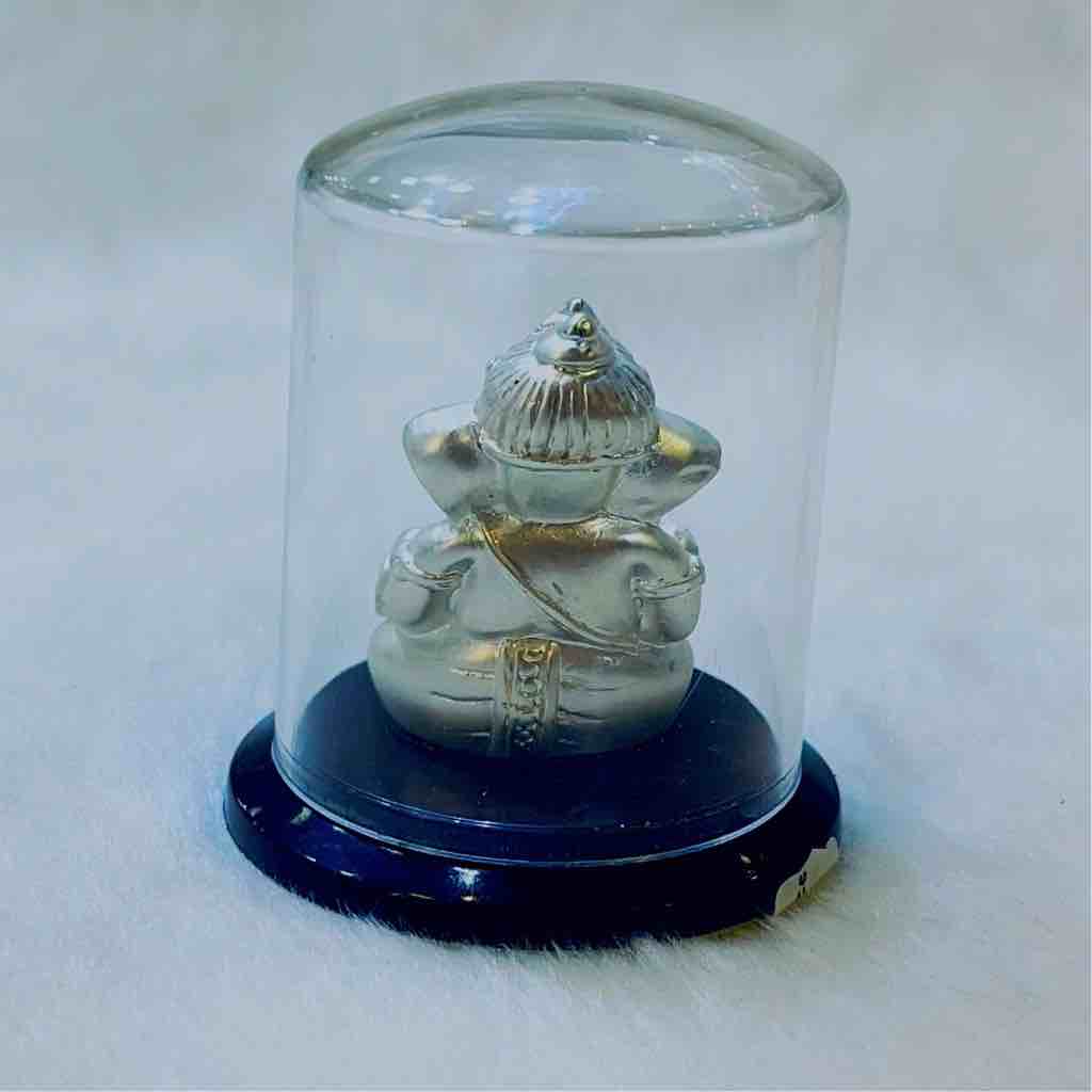 Silver plated antique ganeshji idols