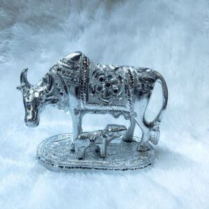 Silver Plated Kamdhenu Cow