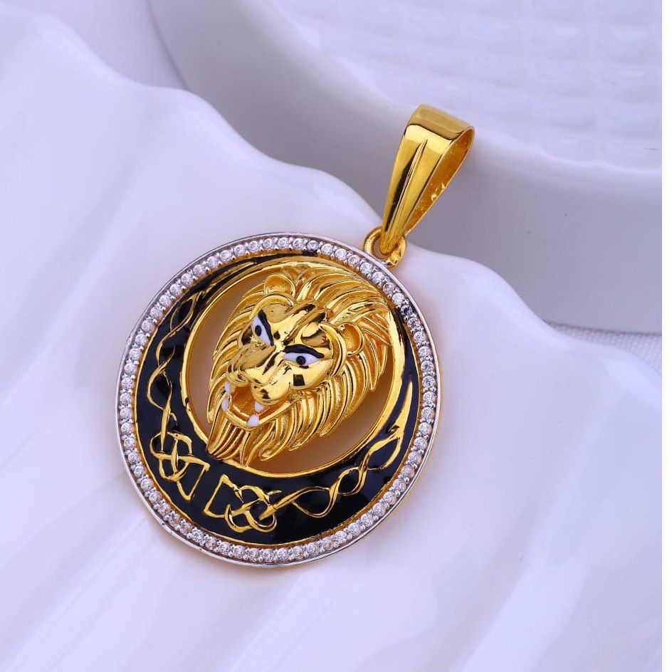 916 Gold Gants Lion Design Pendant Heavy Weight
