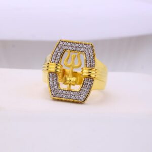 916 gold trisul lite weight new gents ring