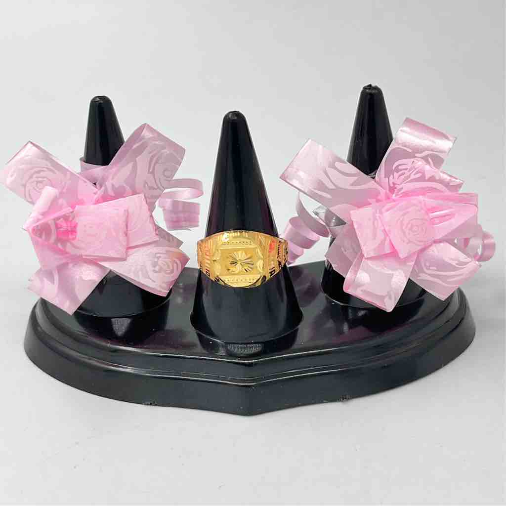 916 gold om design gents ring