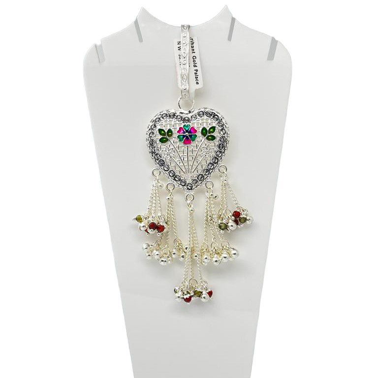 Silver Bombay Fancy Dil Type Design Waist Keychain (Judda)