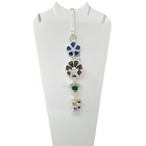 Silver Bombay Fancy Flower Light Weight Design Judda(waist Keychain )