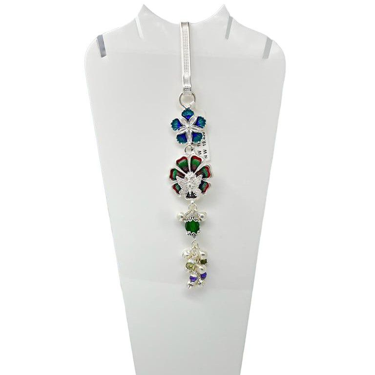Silver Bombay Fancy Flower Light Weight Design Judda(waist Keychain )