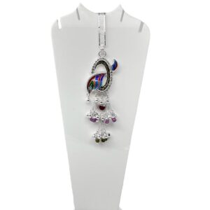 Silver fancy single naka gugri juda (waist keychain)
