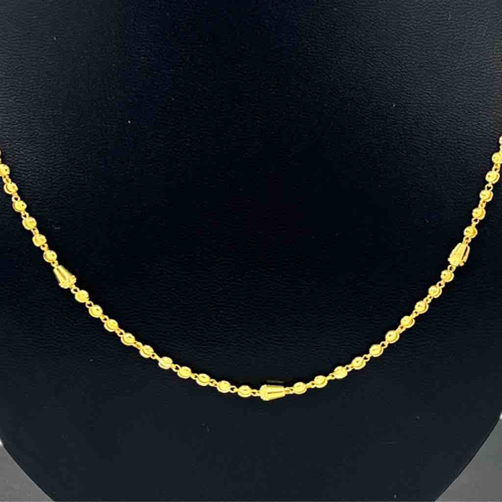 916 Gold Vertical Mala Chain