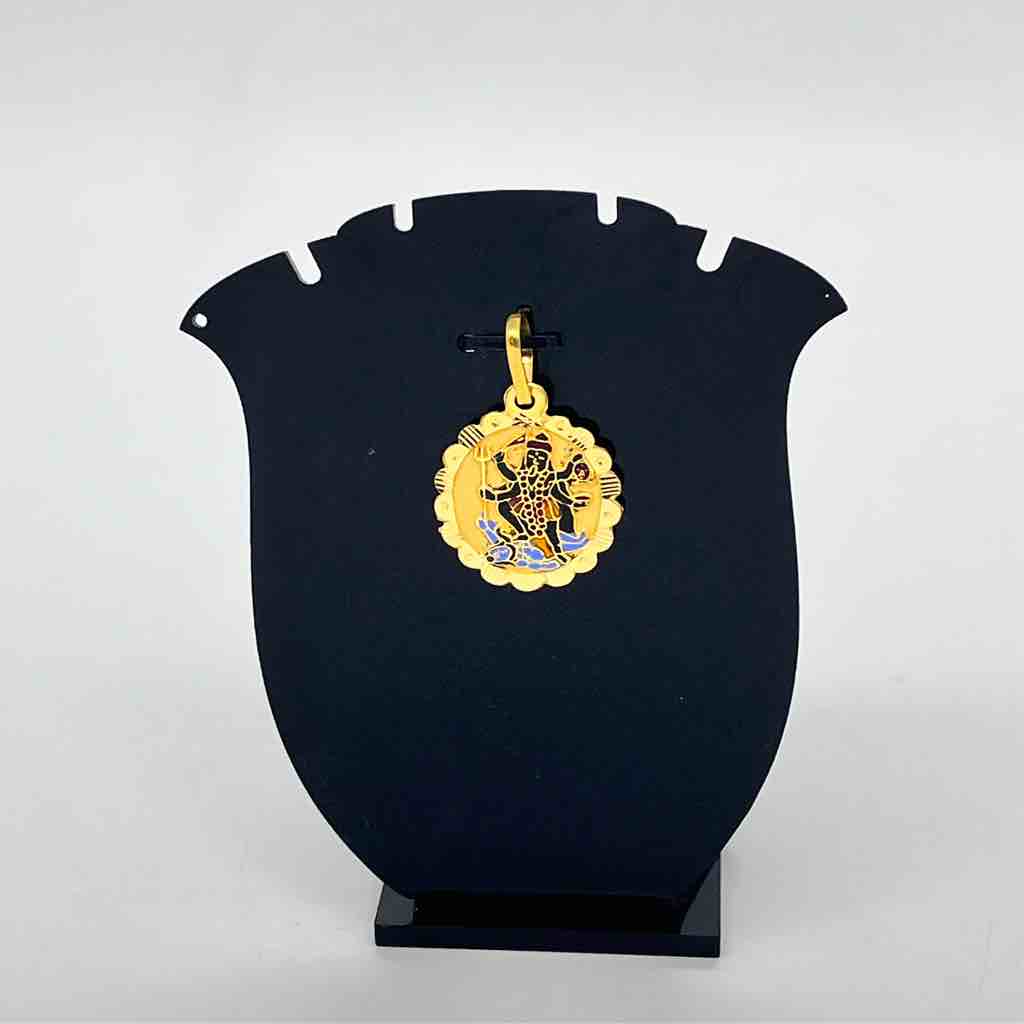 916 gold kali maa pendant