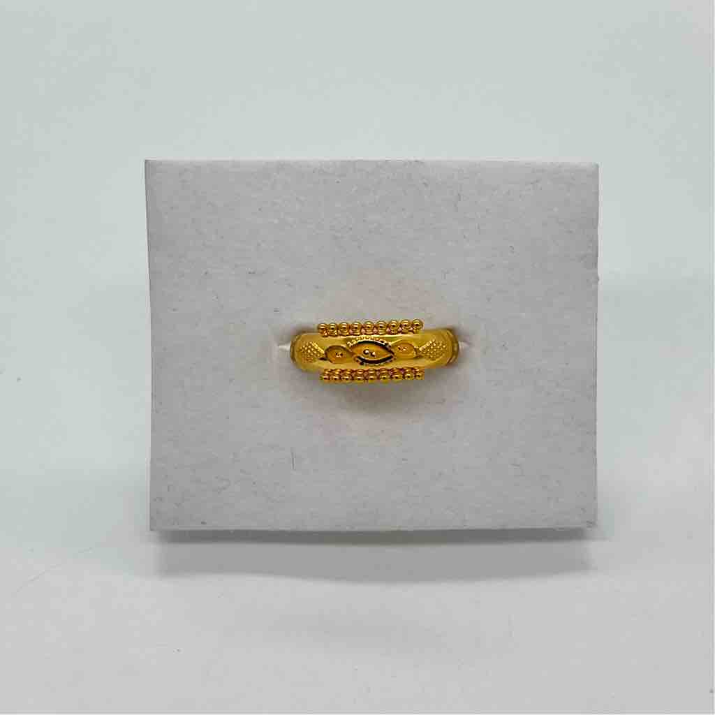 916 Gold Karda Antique Design Ring - Image 2