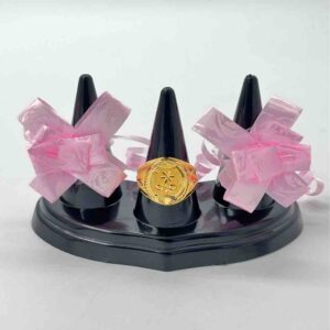 916 Gold Round Antique Design Ring