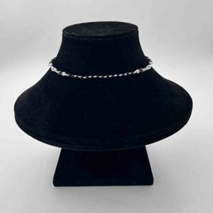 Silver bombey fancy shalang black manka light weight design payal