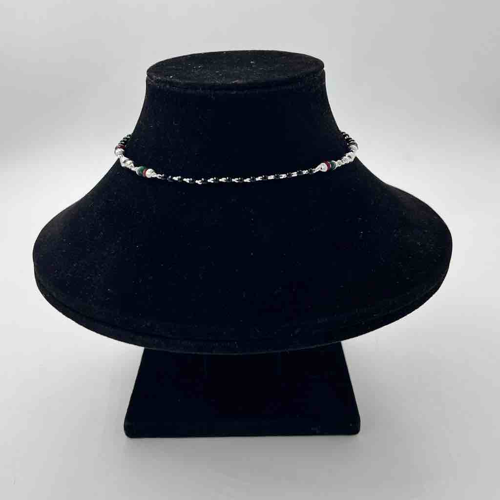 Silver bombey fancy shalang black manka light weight design payal