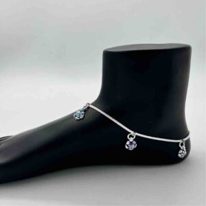 Silver Fancy Antique Design Bombey Payal