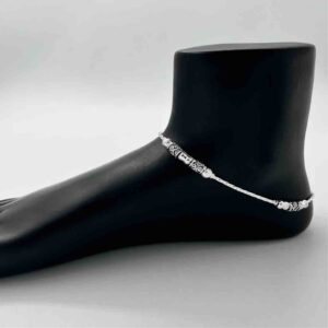 Silver Fancy Oxidised Design Bombey Payal