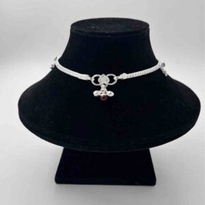 Silver  bombey fancy anklets