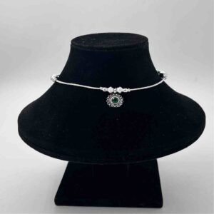 Silver Bombey Fancy Light Weight Anklets