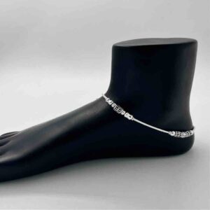 Silver Bombey Fancy Oxidised Design Payal