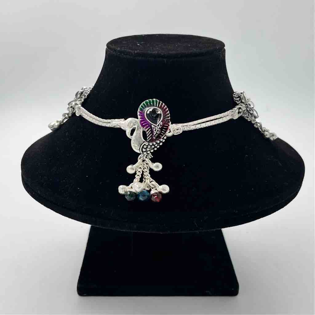 Silver Fancy Full Design Anklet