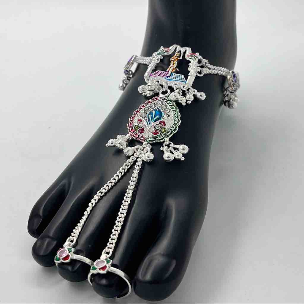 Silver Fancy Heavy weight Punja Payal