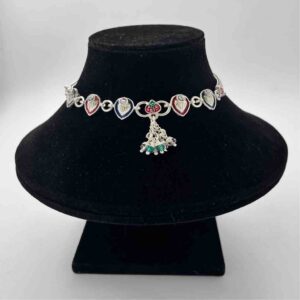 Silver Fancy Multicolour Payal