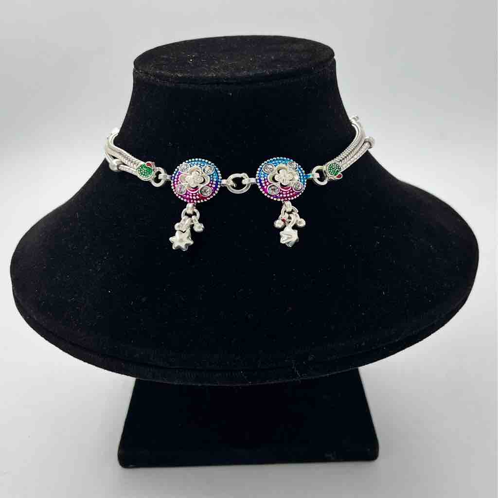 Silver Fancy Multicolour Payal