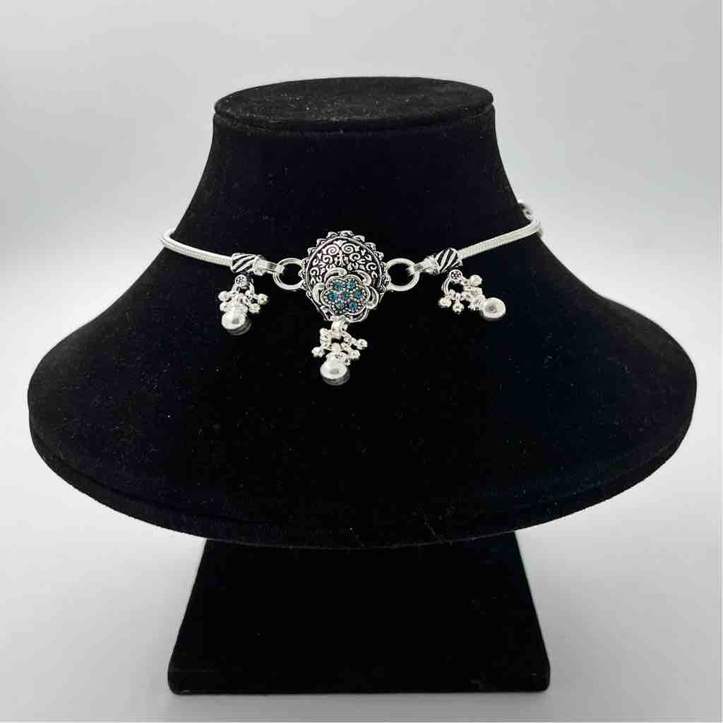 Silver Bombey Fancy Multi Colour Design Payal