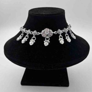 Silver Bombey Fancy Oxidised Design Payal