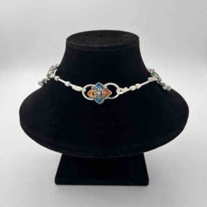 Silver Bombey Fancy New Multi Colour Design Anklets