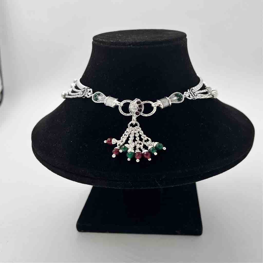 Silver Bombey Fancy New Modern Design Anklets