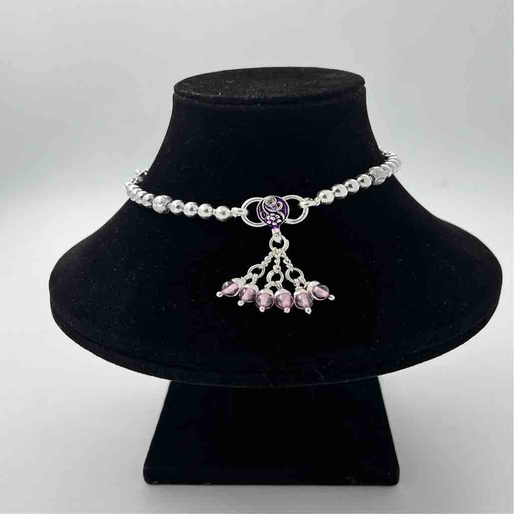 Silver Bombey Fancy Anklets