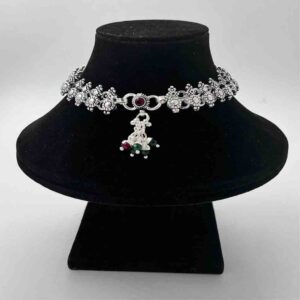 Silver oxidised bombey fancy antique design