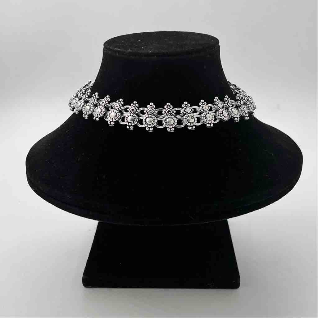 Silver oxidised bombey fancy antique design