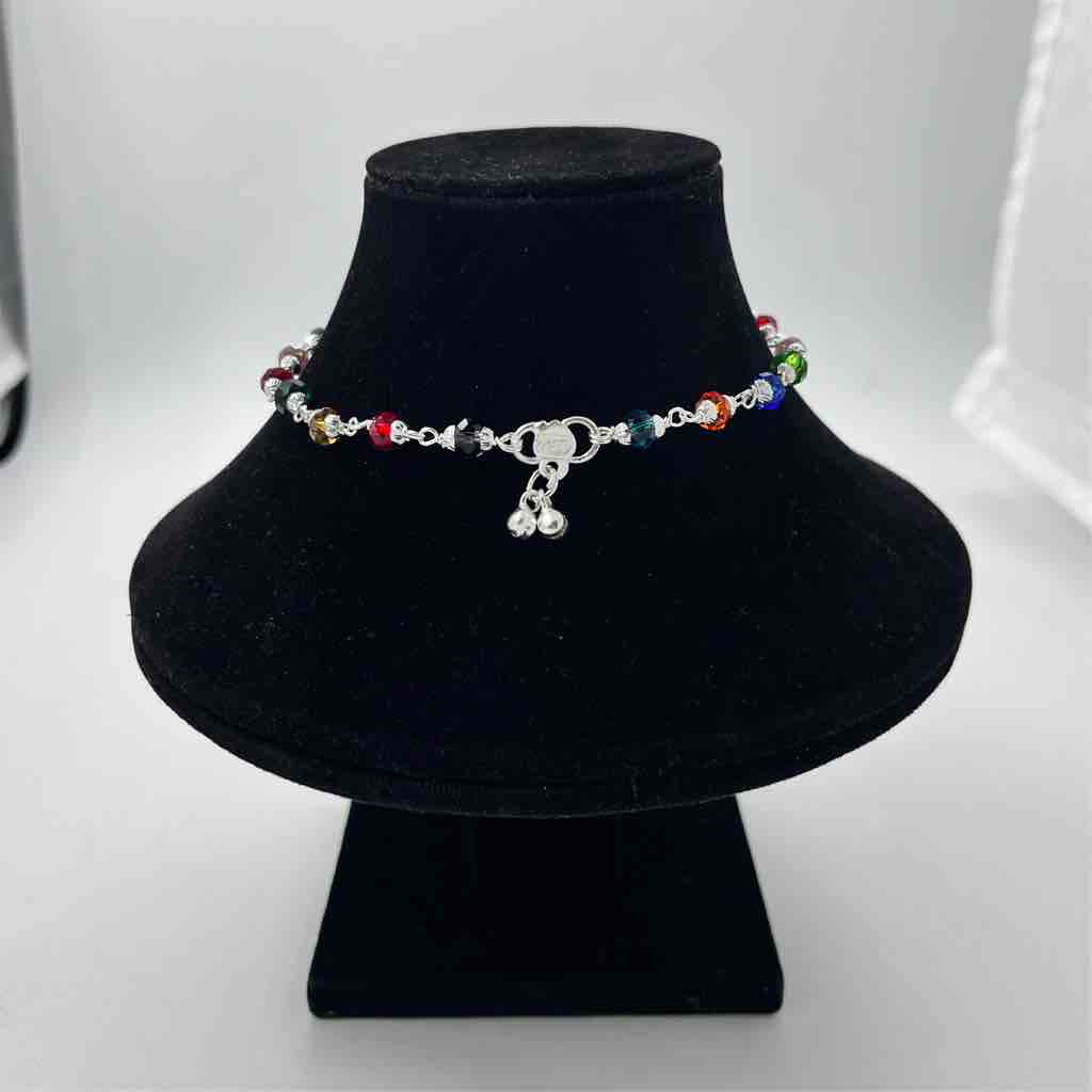 Silver Fancy Multi Colour Manka Payal