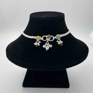 Silver Fancy Plain Anklets