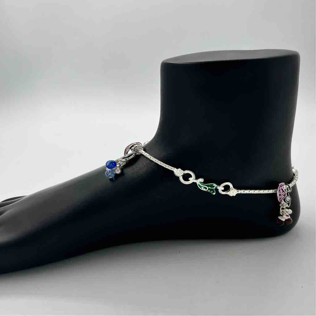Silver Bombey Fancy Broch Design Payal