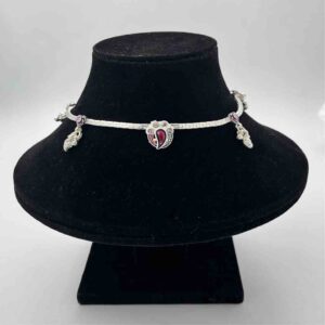 Silver fancy anklets