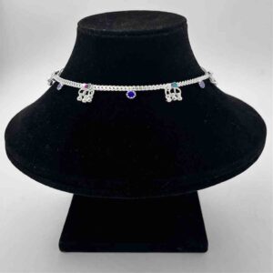 Silver  New Model Fancy Design Anklets