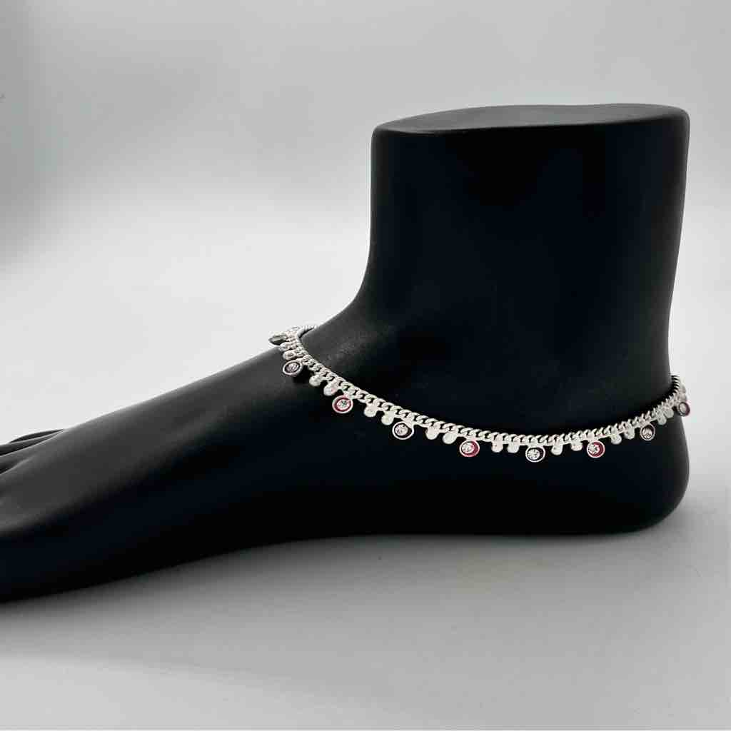 Silver Fancy Aagra Design payal