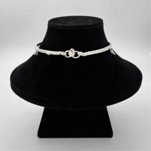 Silver Fancy Antique Design Light Weight Anklets