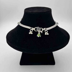 Silver Fancy Butterfly Design Payal