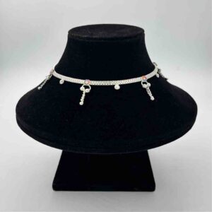Silver Fancy Light Weight Anklets
