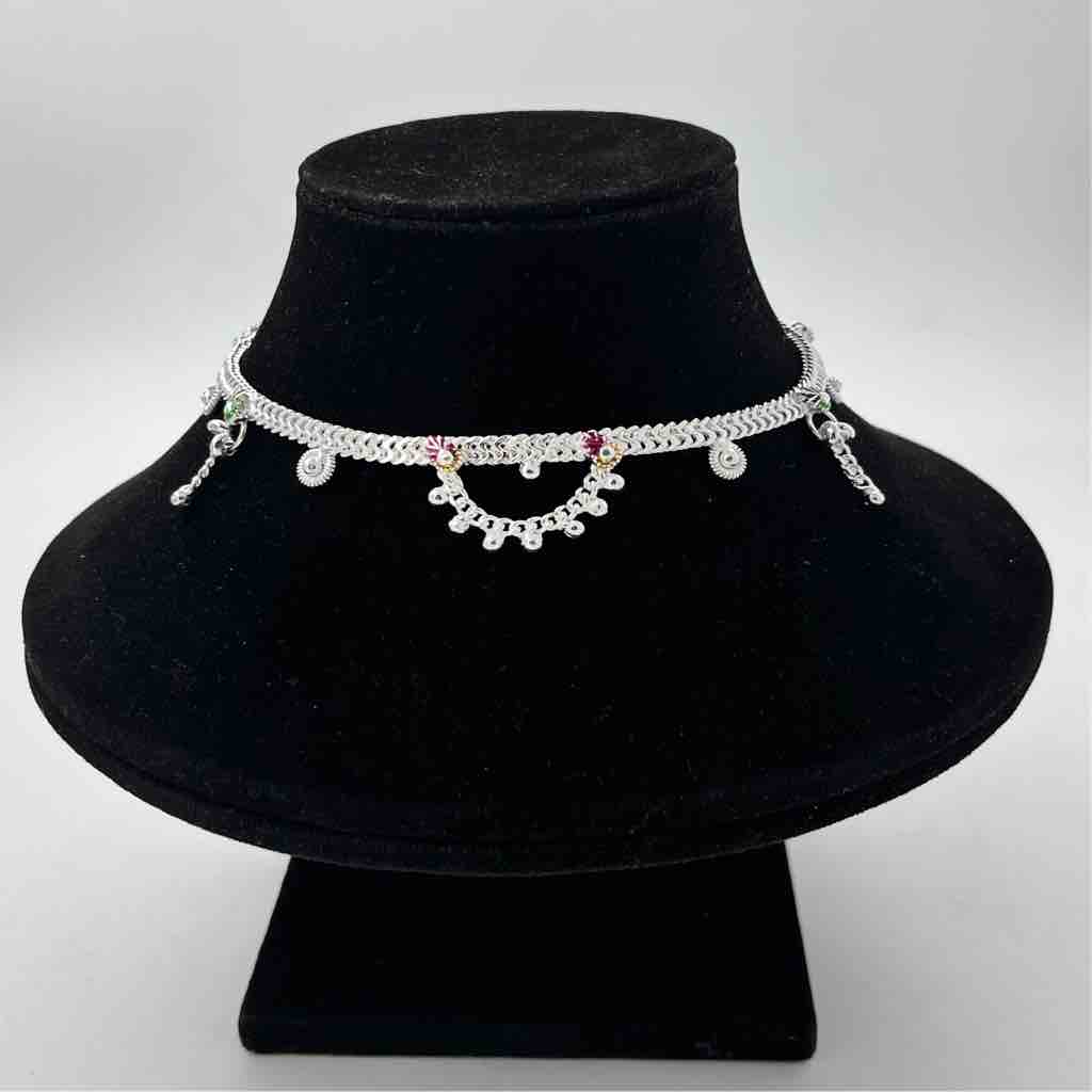 Silver Classical Aagra New  Design Anklets