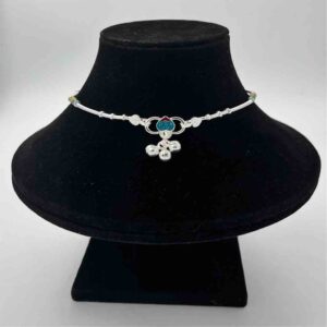 Silver Bombey Fancy Simple Anklets