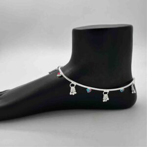 Silver Bombay Fancy New Design Anklets