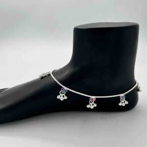 Silver Fancy Plain Simple Design Payal