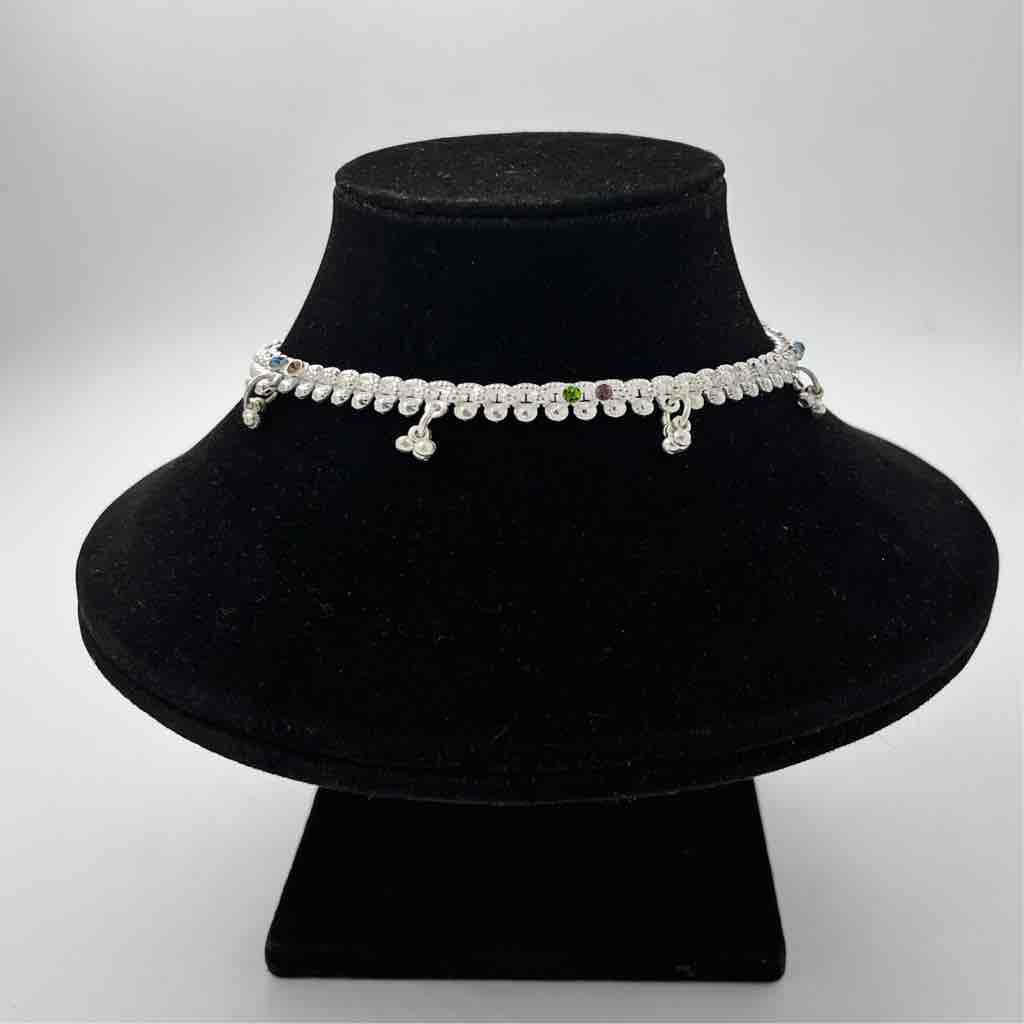 Silver Kismat Fancy Light Weight Dal Design Payal