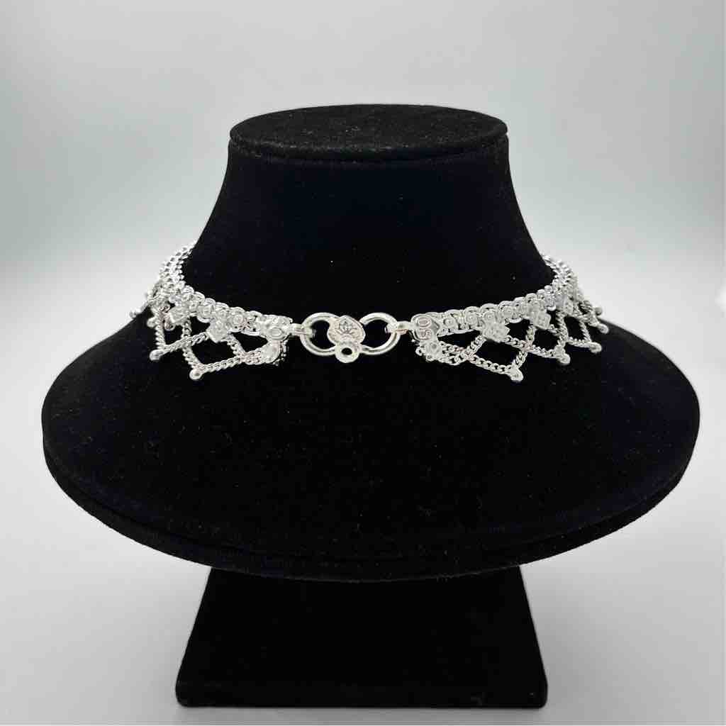 Silver Kismat Fancy Jull Design Payal