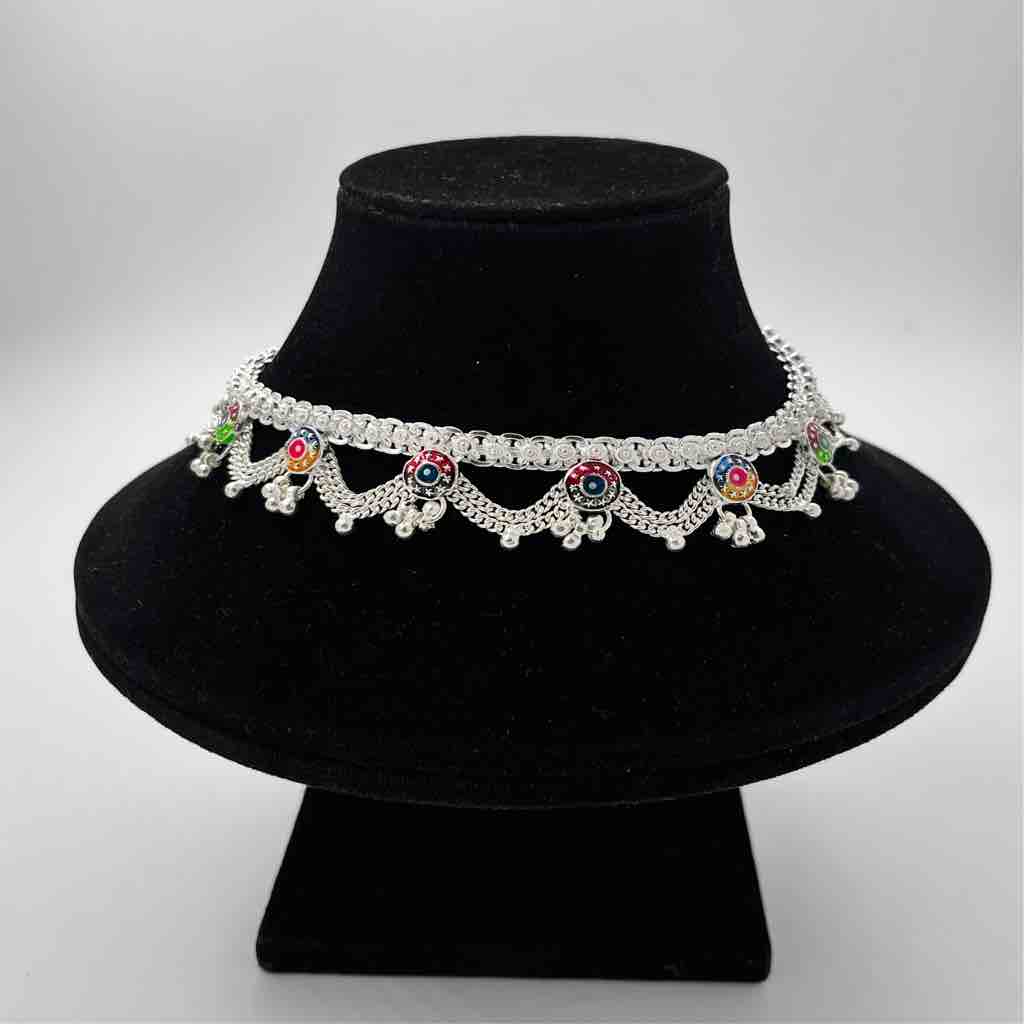 Silver Kismat Fancy Jull Design Payal