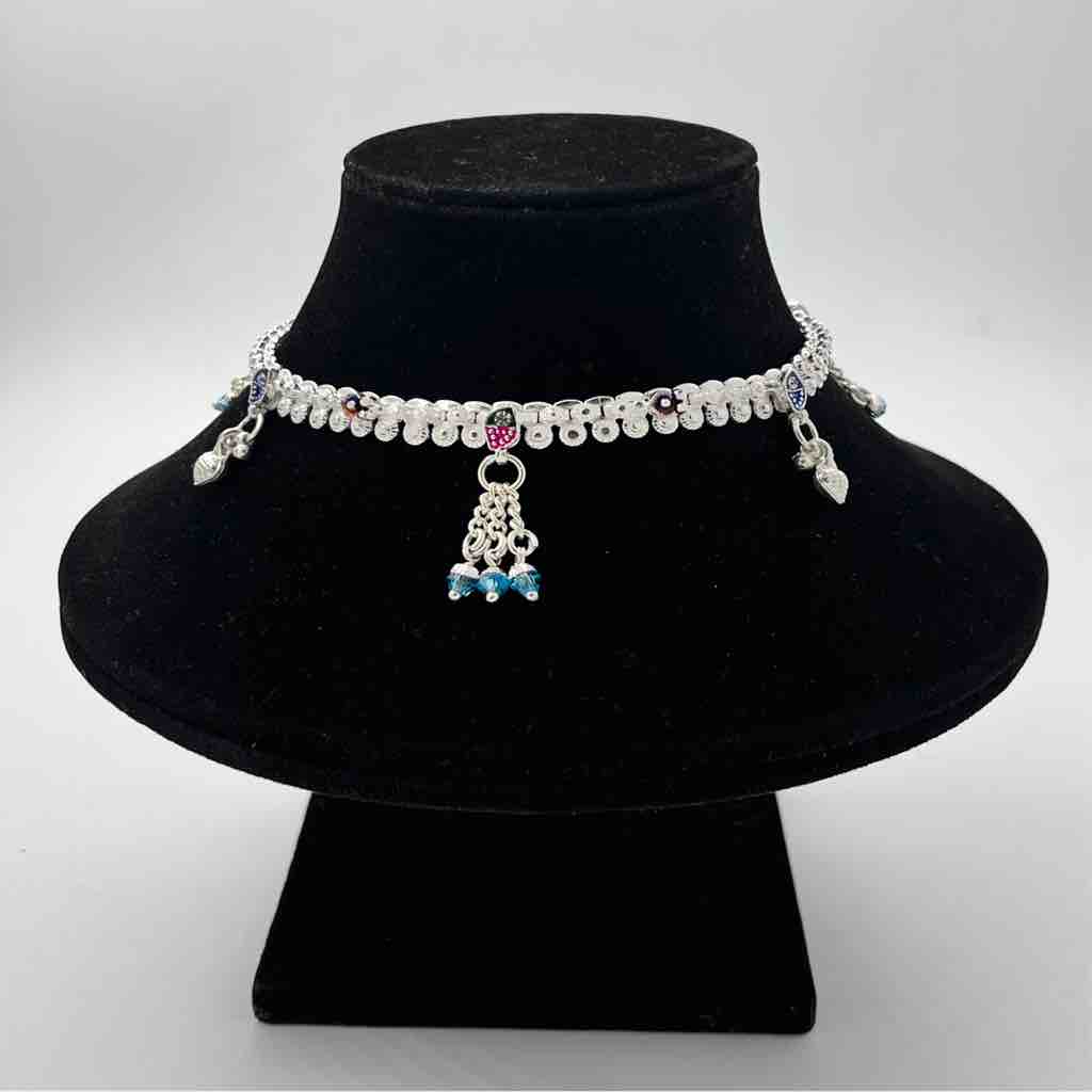 Silver Kismat Fancy Light Weight Dal Design Payal