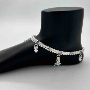 Silver Kismat Fancy Light Weight Dal Design Payal